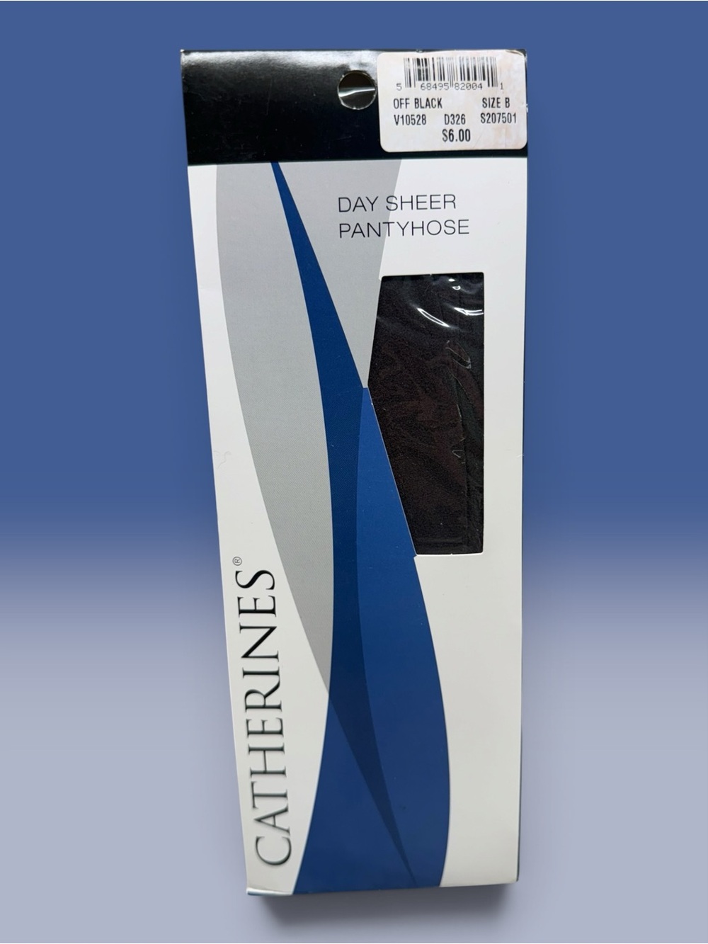 Catherines Day Sheer Pantyhose Off Black Plus Size B Sandalfoot 100% Nylon